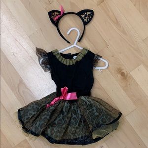 Fun Cat Print dress and headband